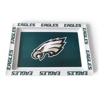 Philadelphia Eagles Pegasus Repeat Wordmark 22" x 15" Party Tray