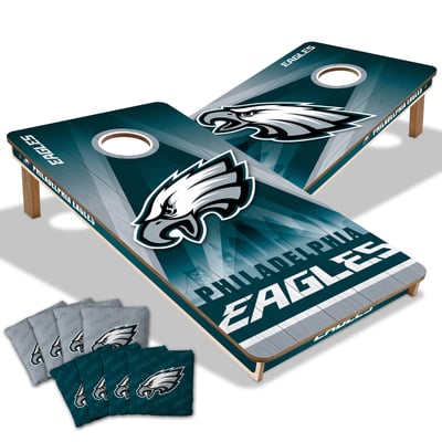Philadelphia Eagles 2' x 4' City Scape Wood Cornhole Game with Bags