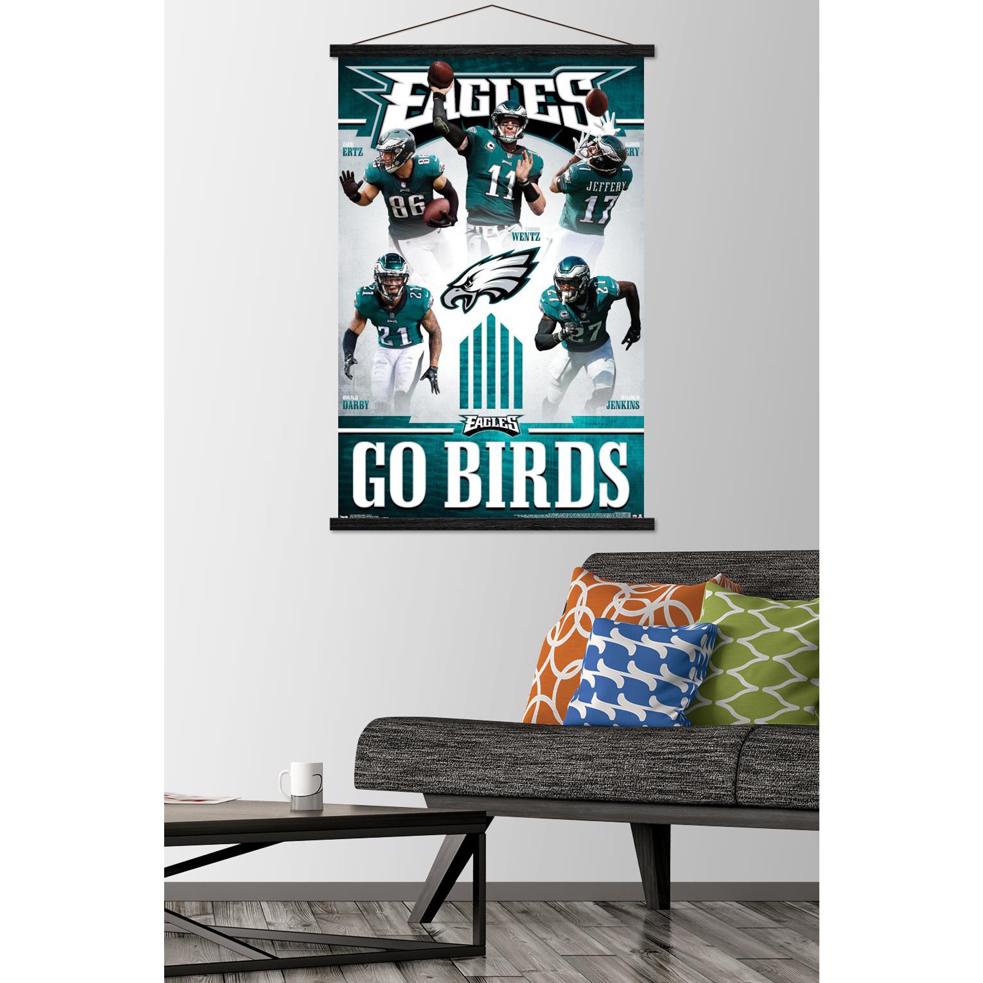 Philadelphia Eagles 22.4'' x 34'' Magnetic Framed Players Poster