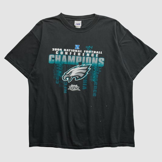 Philadelphia Eagles CSA 2004 T-shirt - Black - XL by Fanatics Real Vintage