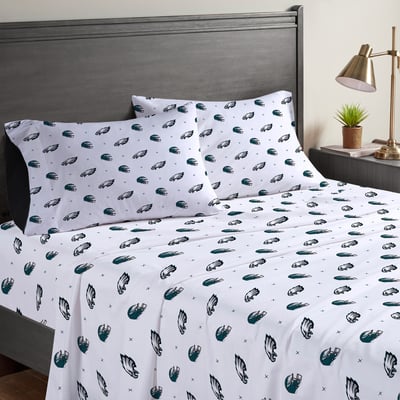 Philadelphia Eagles Four-Piece Queen Sheet Set