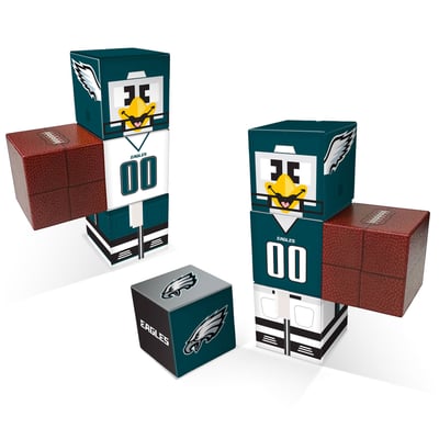 Philadelphia Eagles Home & Away Magnetic Fidget Building Cubes Combo Set