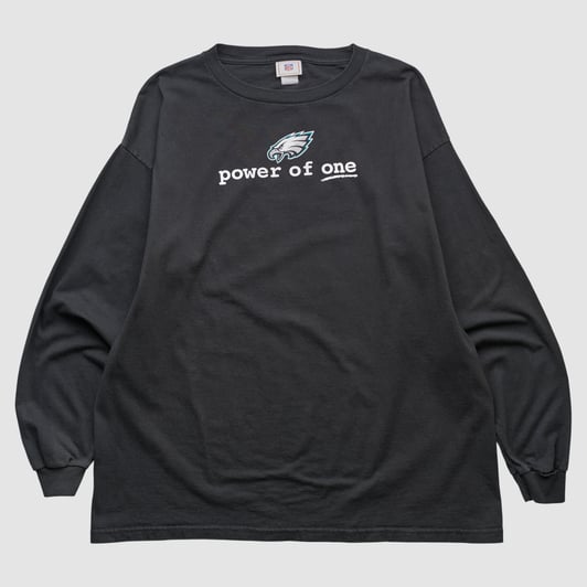 Philadelphia Eagles NFL 2000s Long Sleeve T-shirt - Black - XL by Fanatics Real Vintage