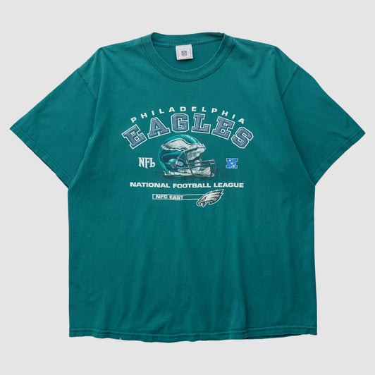 Philadelphia Eagles NFL 2000s T-shirt - Teal - XL by Fanatics Real Vintage