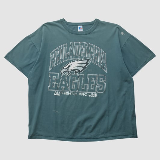 Philadelphia Eagles Russell 1996 T-shirt - Green - XL by Fanatics Real Vintage