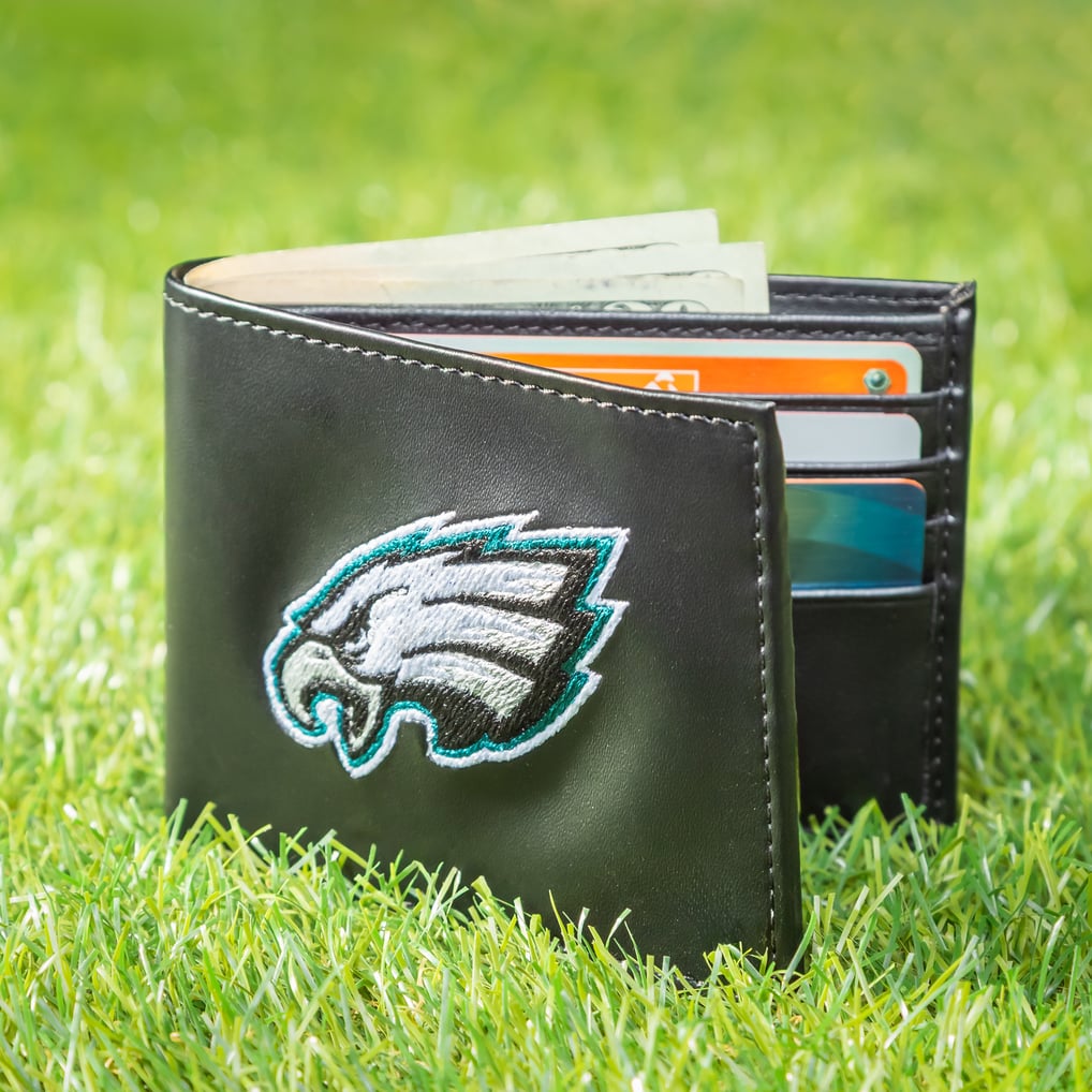 Philadelphia Eagles Synthetic Leather Embroidered Bifold Wallet