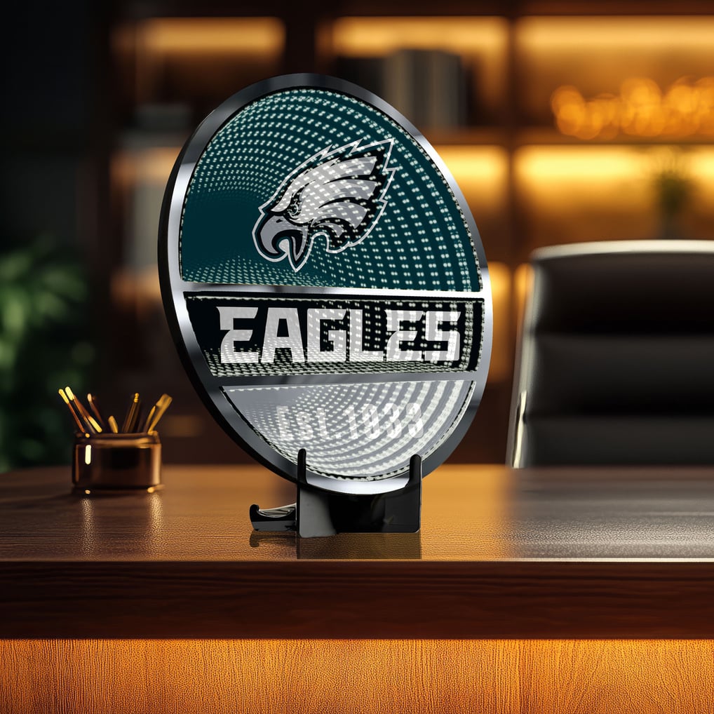 Philadelphia Eagles Three-Cell Circular Infinity Light