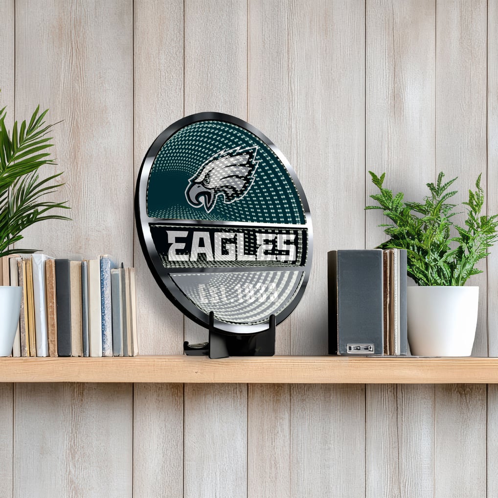Philadelphia Eagles Three-Cell Circular Infinity Light