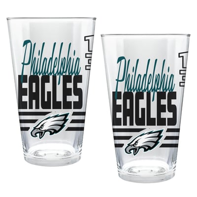Philadelphia Eagles Two-Piece 16oz. Heritage Pint Glass Set