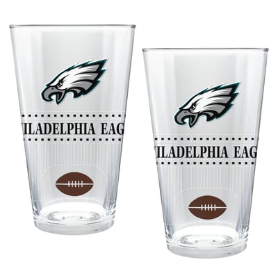 Philadelphia Eagles Two-Piece 16oz. Stadium Pint Glass Set