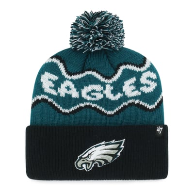  Philadelphia Eagles '47 Preschool Squiggle Script Cuffed Knit Hat - Midnight Green