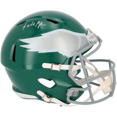 Randall Cunningham Philadelphia Eagles Autographed Fanatics Authentic Riddell 1974-95 Throwback Speed Replica Helmet