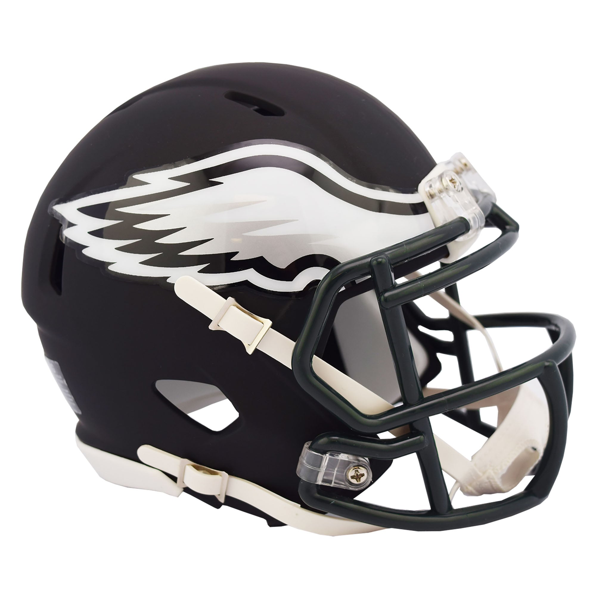 black football helmet with angel wings Northwestern Wildcats ALT 2 Schutt NCAA College Authentic Min SP face mask Michael Vick Atlanta Falcons Autographed