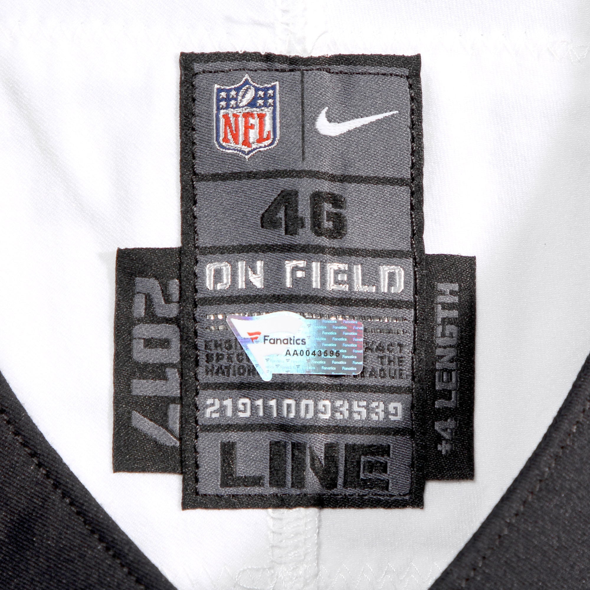 Stefen Wisniewski Philadelphia Eagles Game-Used #61 White Jersey