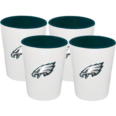 Philadelphia Eagles The Memory Company Four-Pack Ceramic Shot Glass Set