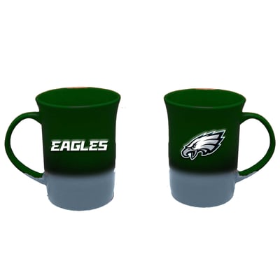 Philadelphia Eagles The Memory Company Two-Pack 15oz. Ceramic Ombre Mug Set