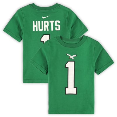 Jalen Hurts Philadelphia Eagles Nike Toddler Player Name & Number T-Shirt - Kelly Green