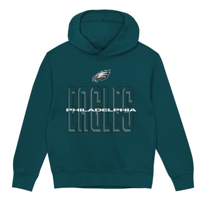 Philadelphia Eagles Outerstuff Toddler Field General Fleece Hoodie - Midnight Green