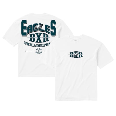 Philadelphia Eagles Born x Raised Unisex Block Letter T-Shirt - White