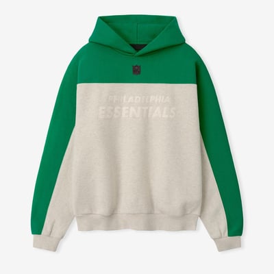 Philadelphia Eagles Fear of God x NFL Unisex 90s Relaxed Hoodie - Heather Gray/Green