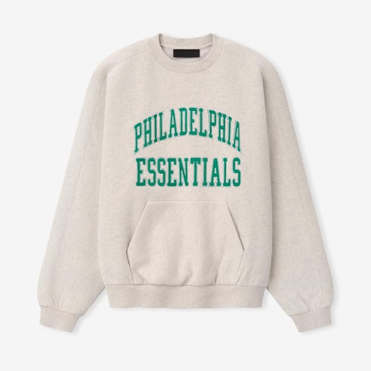 Philadelphia Eagles Fear of God x NFL Unisex 90s Relaxed Sweatshirt - Oatmeal