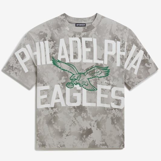 Philadelphia Eagles Off Season x NFL Unisex Camo Graphic T-Shirt - Gray