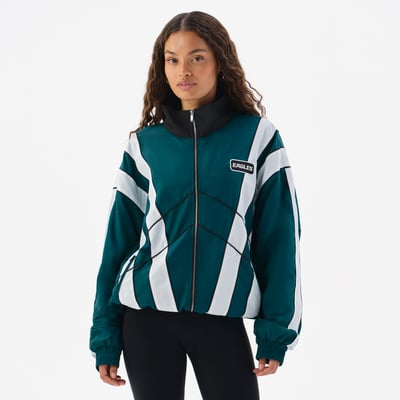  Philadelphia Eagles Off Season x NFL Unisex Full-Zip Windbreaker Jacket - Midnight Green