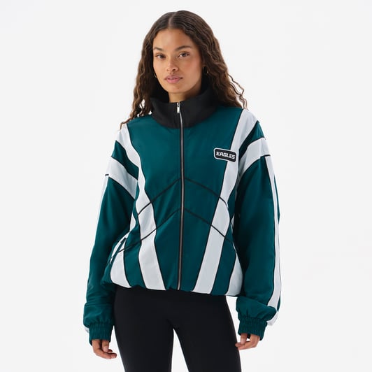  Philadelphia Eagles Off Season x NFL Unisex Full-Zip Windbreaker Jacket - Midnight Green