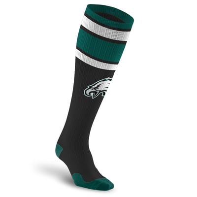 Philadelphia Eagles PRO Compression Unisex  Classic Stripe Over-the-Calf Compression Socks