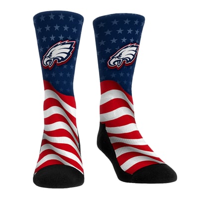  Philadelphia Eagles Rock Em Unisex Patriotic Flag Crew Socks - Blue