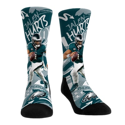 Jalen Hurts Philadelphia Eagles Rock Em Unisex Playmaker Crew Socks
