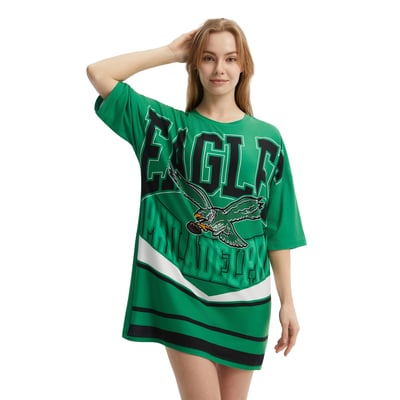 Philadelphia Eagles Concepts Sport Women's Mosaic Knit Nightdress - Kelly Green