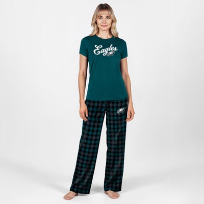  Philadelphia Eagles Concepts Sport Women's Highland Sleep Set - Midnight Green