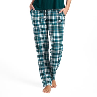  Philadelphia Eagles Concepts Sport Women's Medley Plaid Pants - Midnight Green