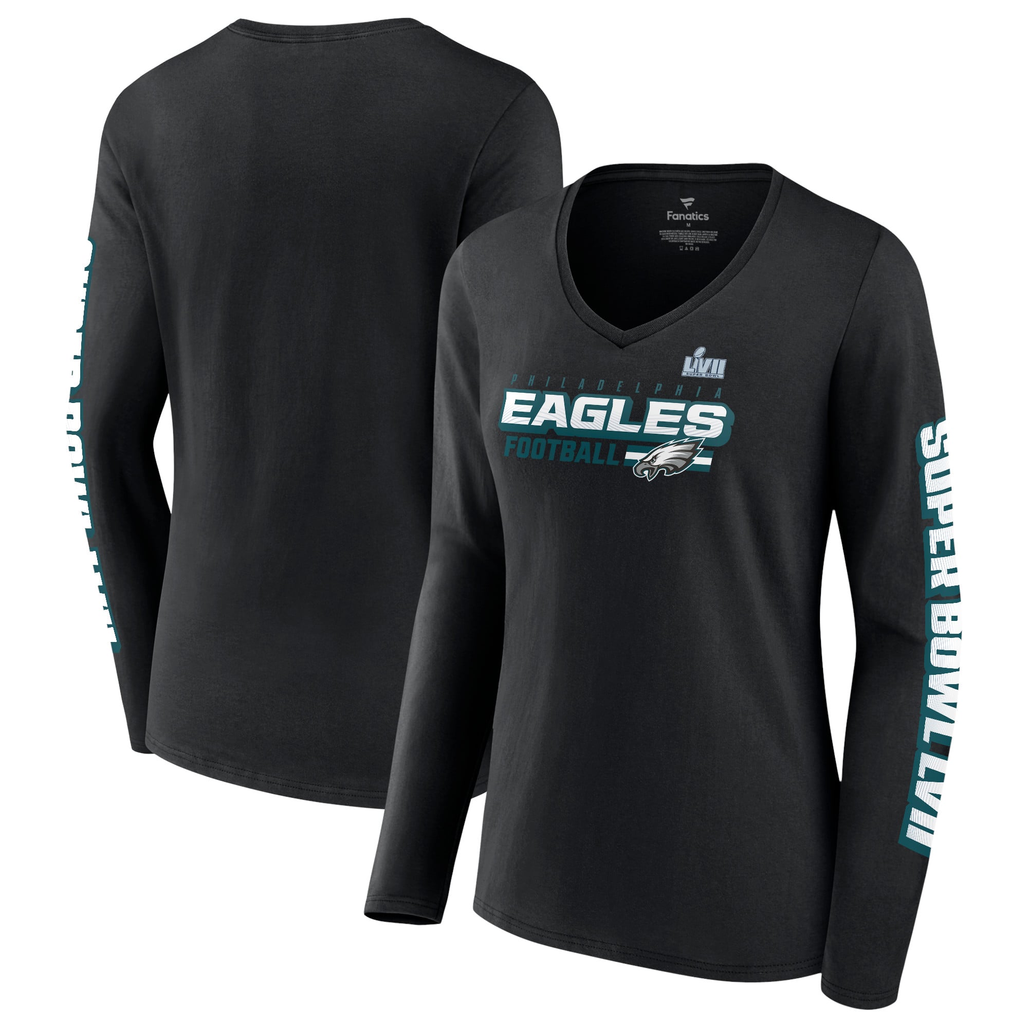 Women's Fanatics Black Philadelphia Eagles Super Bowl LVII Star