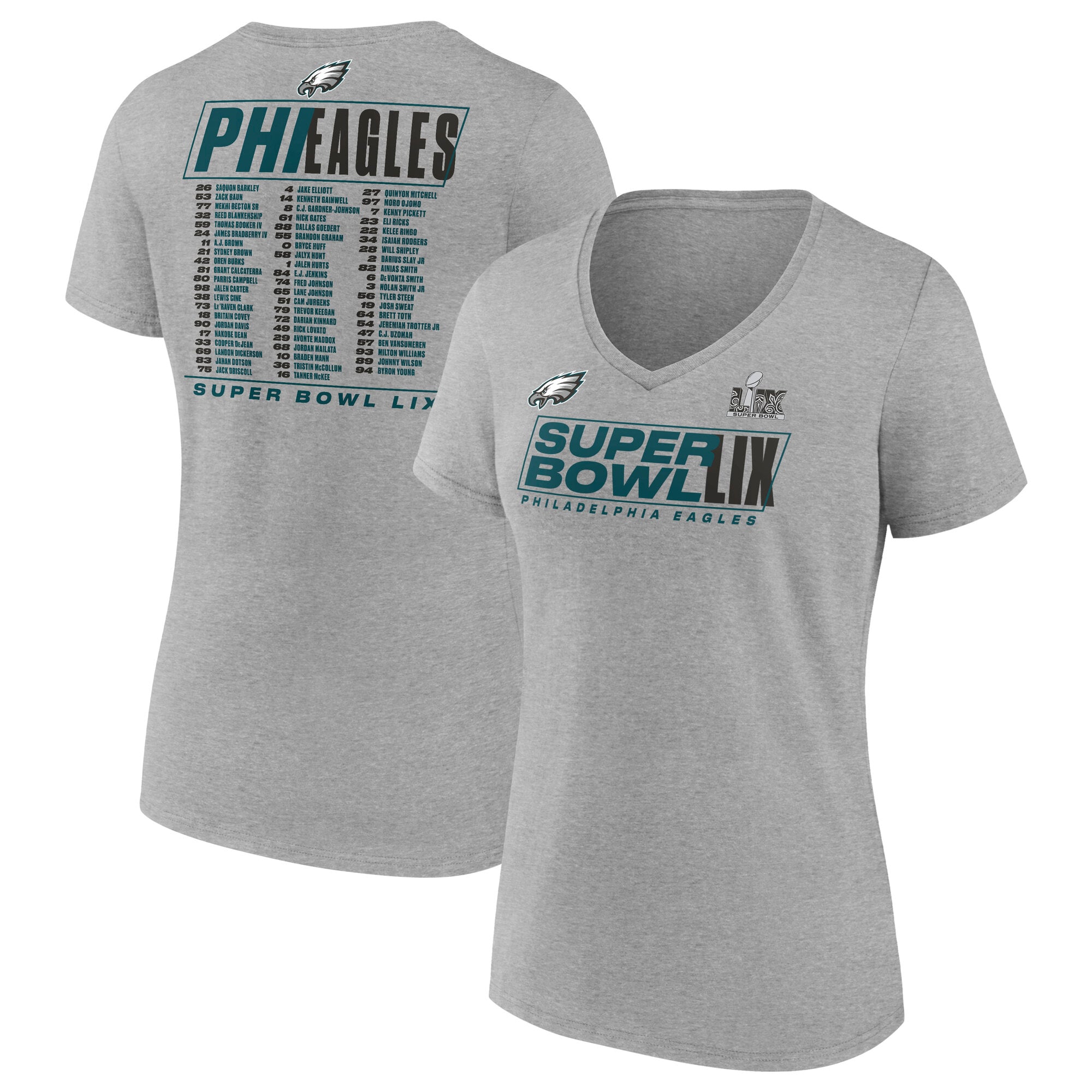 ファナティクス レディース Tシャツ トップス Philadelphia Eagles 