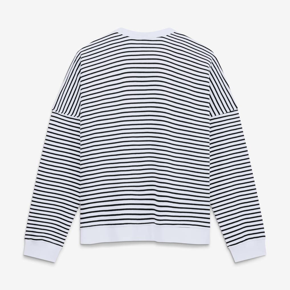 Women's Fanatics White/Black Philadelphia Eagles Striped Oversized ...
