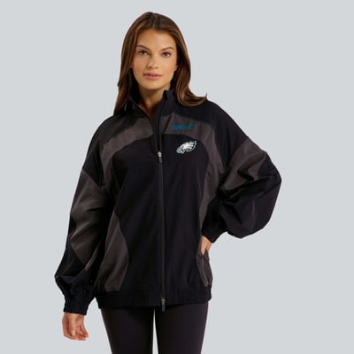 Philadelphia Eagles lululemon Women's Ventilated Oversized Track Jacket - Black