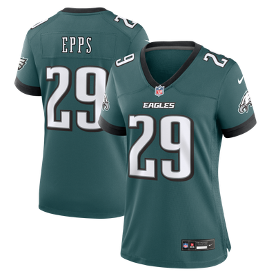 Marcus Epps Philadelphia Eagles Nike Women's Team Game Jersey - Midnight Green