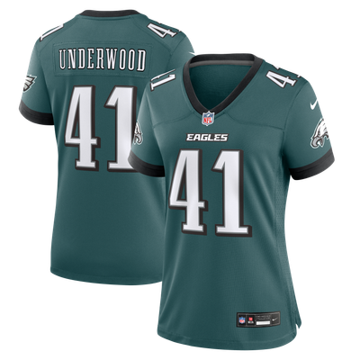 Rocco Underwood Philadelphia Eagles Nike Women's Team Game Jersey - Midnight Green