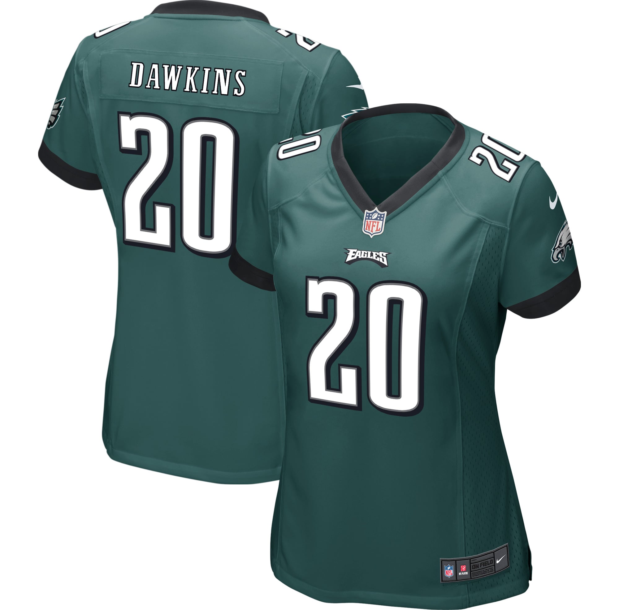Women's Philadelphia Eagles Brian Dawkins Nike Midnight Green Game