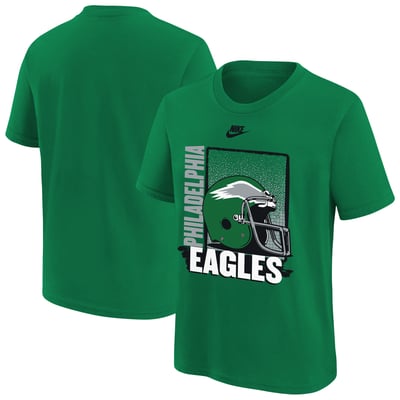 Philadelphia Eagles Nike Youth Vintage Helmet T-Shirt - Kelly Green