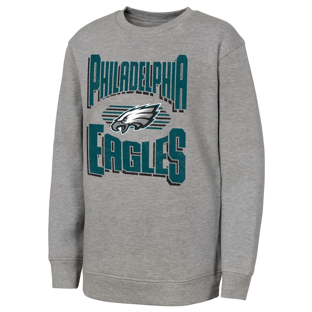 Philadelphia Eagles Outerstuff Youth Jet Stream Sweatshirt - Gray