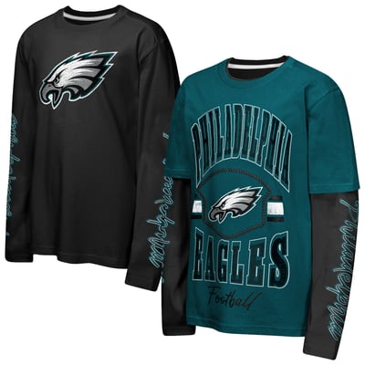 Philadelphia Eagles Outerstuff Youth Motion Combo Set - Midnight Green/Black
