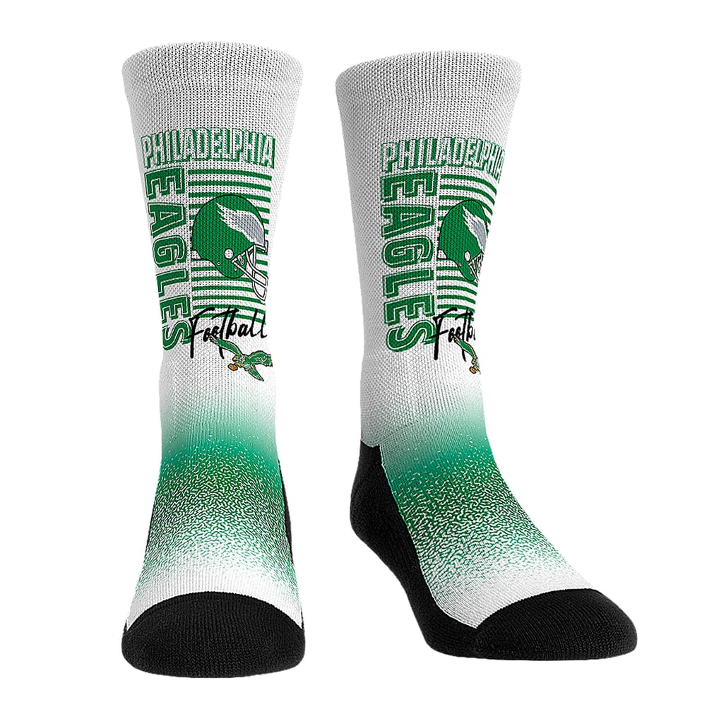  Philadelphia Eagles Rock Em Youth Throwback Three-Pack Crew Sock Set - 