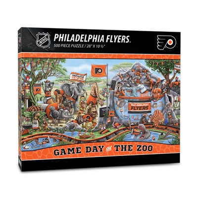 Philadelphia Flyers Fanpoint 10.5" x 28" Game Day at the Zoo 500-Piece Puzzle
