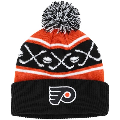 Philadelphia Flyers Infant Face-Off Cuffed Knit Hat with Pom - Orange