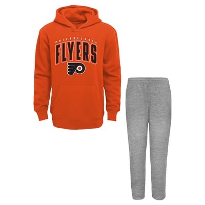Philadelphia Flyers Outerstuff Infant Step By Step Hoodie & Pants Set - Orange/Gray