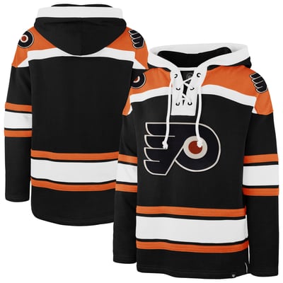 Philadelphia Flyers '47 Big & Tall Superior Lacer Hoodie - Black