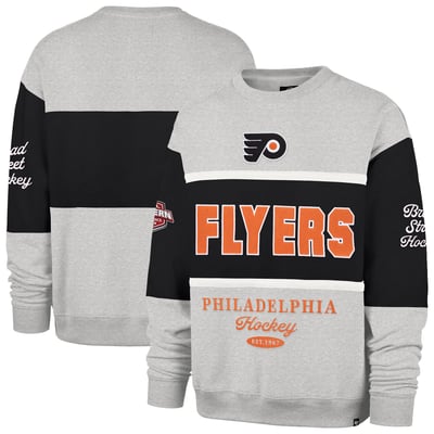  Philadelphia Flyers '47 Fall Maximilist Crew Sweatshirt - Gray